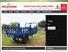 Tablet Screenshot of hindustanagroindustries.com